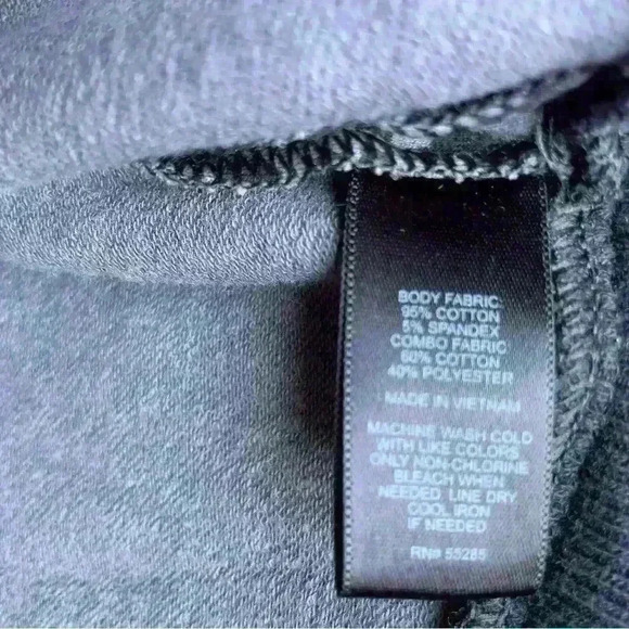 Express Moto Jacket Leopard Zipper Cuffs Asymmetrical Full Zip Gray Black Small - Picture 7 of 7